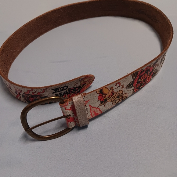 Ed Hardy Red and Gold Artistic Belt main image 7